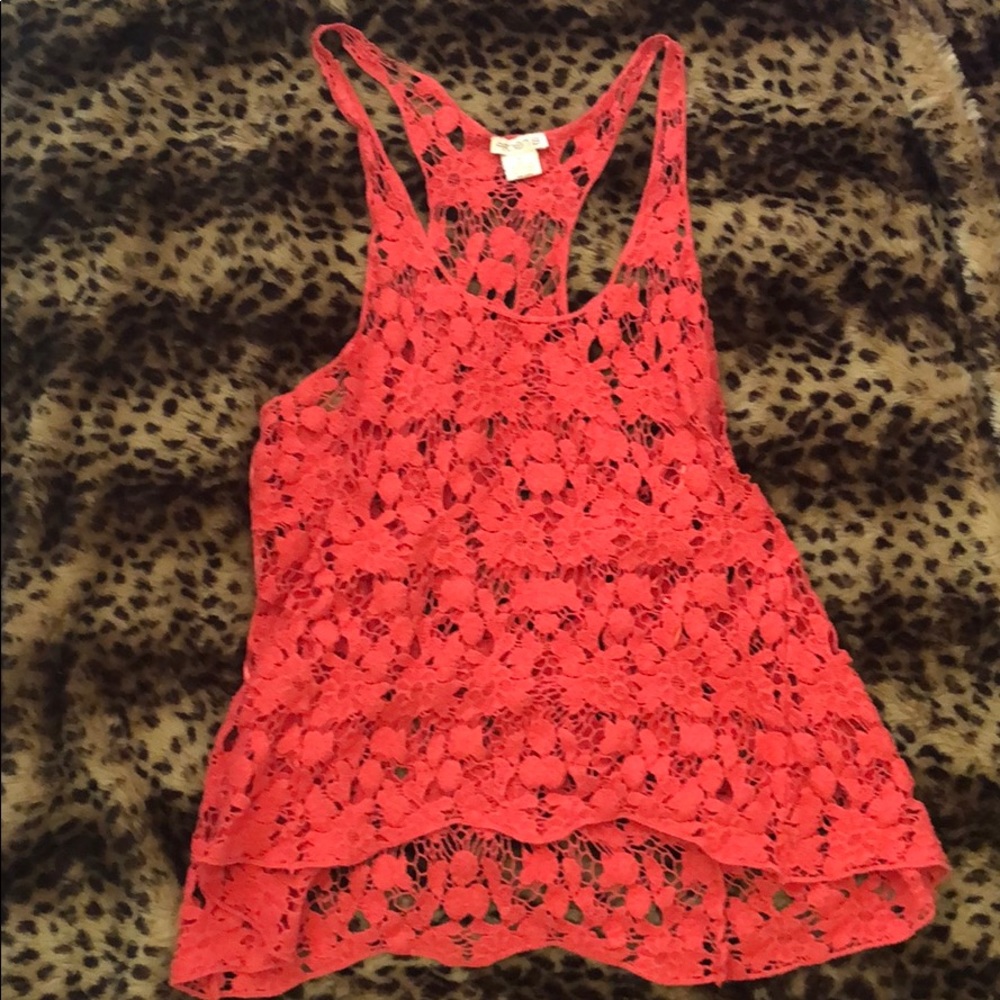 Arden B. Lace tank top